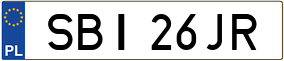 Trailer License Plate
